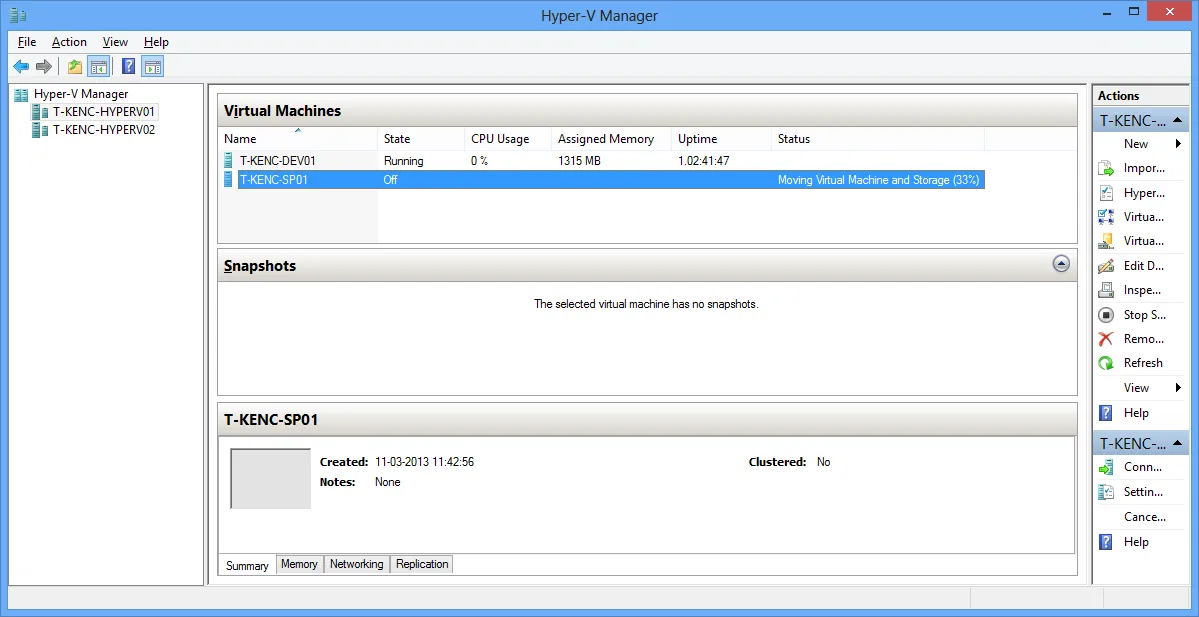HyperV Manager